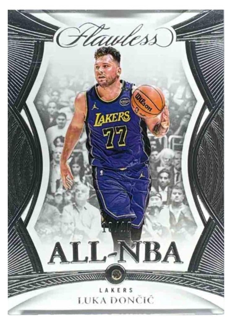 2024-25 Panini Flawless Base Gems Luka Doncic #182 card