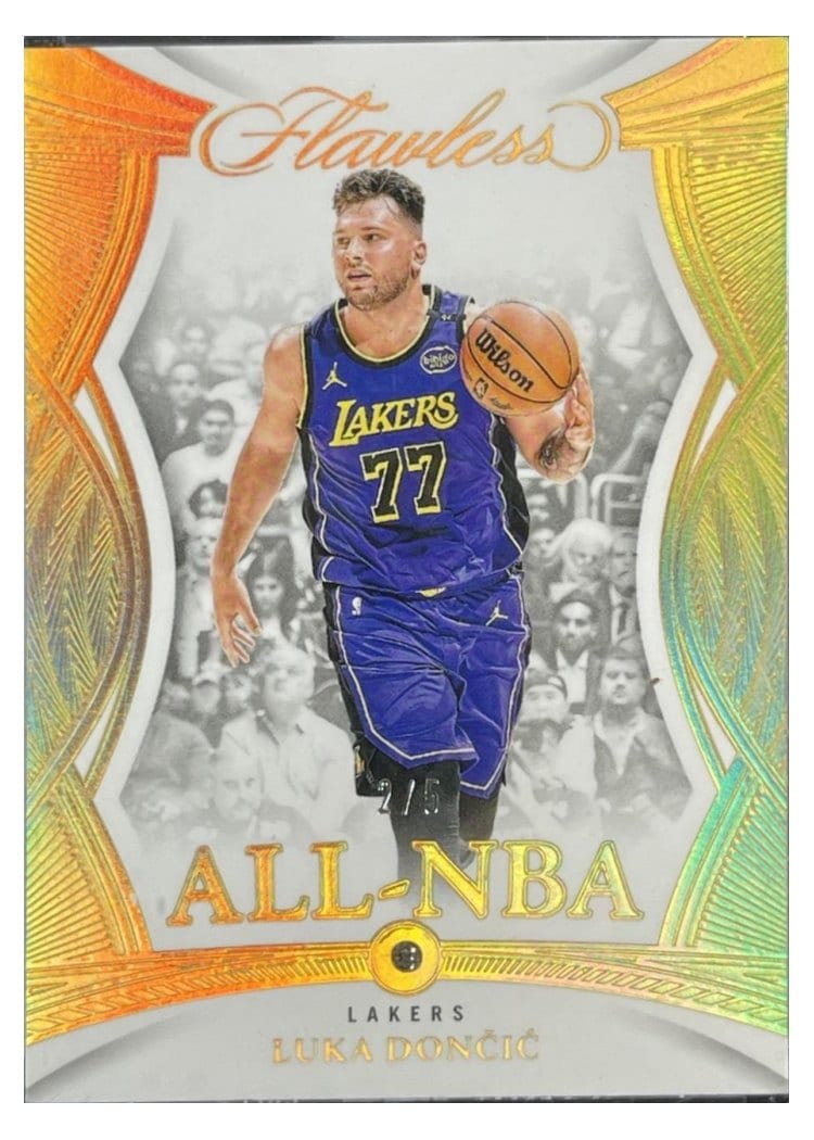 2024-25 Panini Flawless Base Gems Luka Doncic #182 card