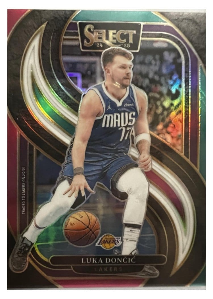 2024-25 Panini Select Base Set Luka Doncic Pink Prizm Marketing #141 card
