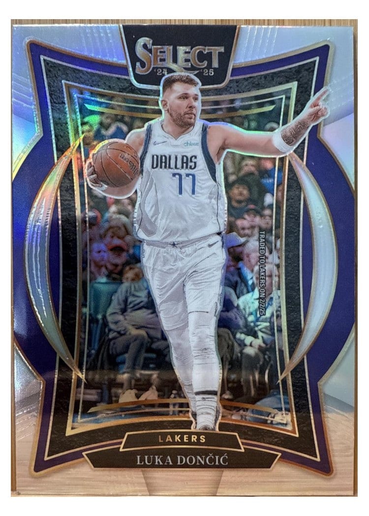 2024-25 Panini Select Base Set Luka Doncic Silver Prizm #56 card