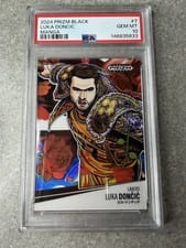 2024 Panini Prizm Black Manga Luka Doncic #7 card
