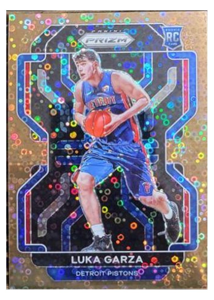 2021-22 Panini Prizm Base Set Luka Garza Fast Break Bronze Prizm #303 card