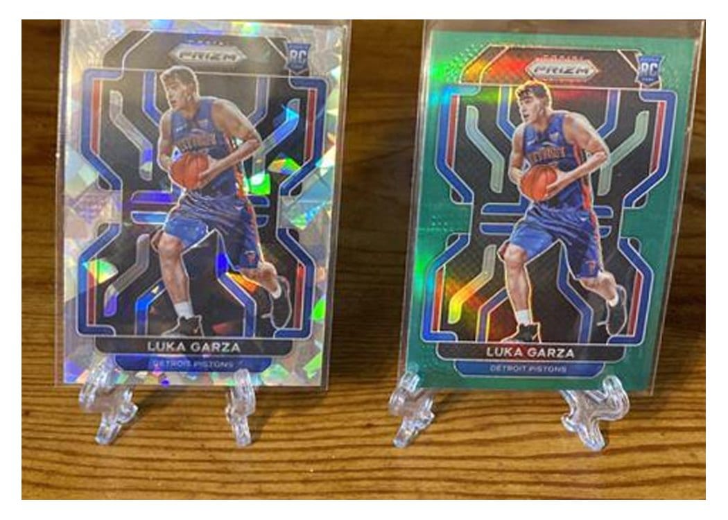 2021-22 Panini Prizm Base Set Luka Garza #303 card