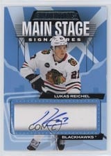 2023-24 Upper Deck Credentials Main Stage Signatures Lukas Reichel #MS-LR card