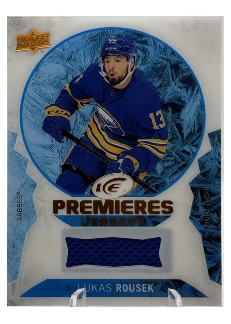 2023-24 Upper Deck Ice Ice Premieres Jerseys Lukas Rousek #IPJ-LR card