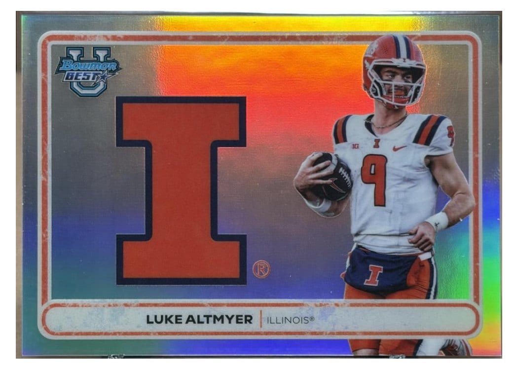 2025 Bowman University Best Campus Crests Refractor Luke Altmyer #CC-18 card