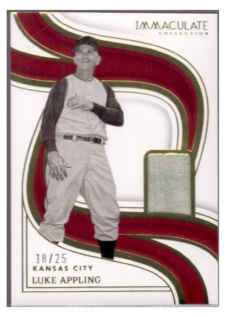 2023 Panini Immaculate Collection Legends Material Luke Appling #LM-LA card