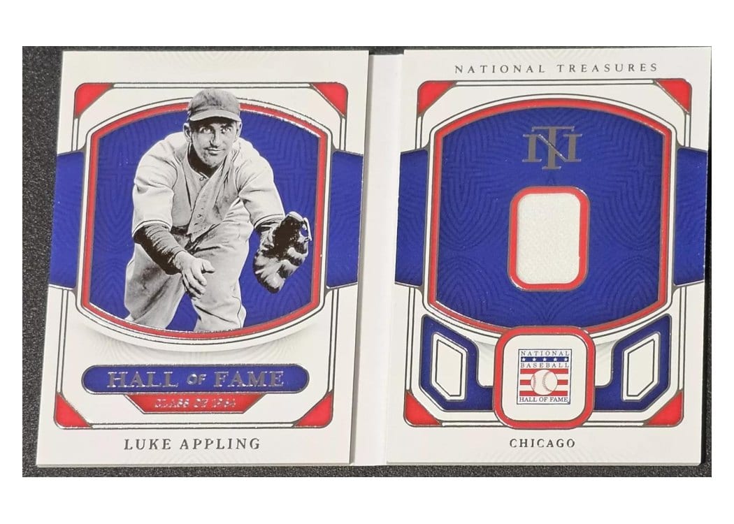 2023 Panini National Treasures Hall of Fame Materials Booklet Luke Appling #5 card