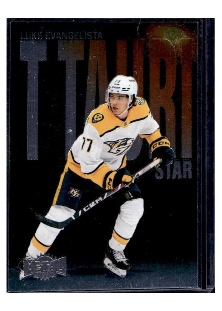 2023-24 SkyBox Metal Universe T Tauri Phase Luke Evangelista #TTP-19 card