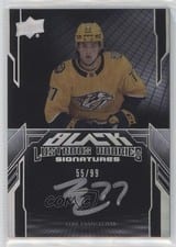 2023-24 SPx UD Black Lustrous Rookie Signatures Luke Evangelista #LRA-LE card