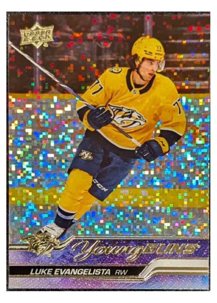 2023-24 Upper Deck Base Set Luke Evangelista #221 card