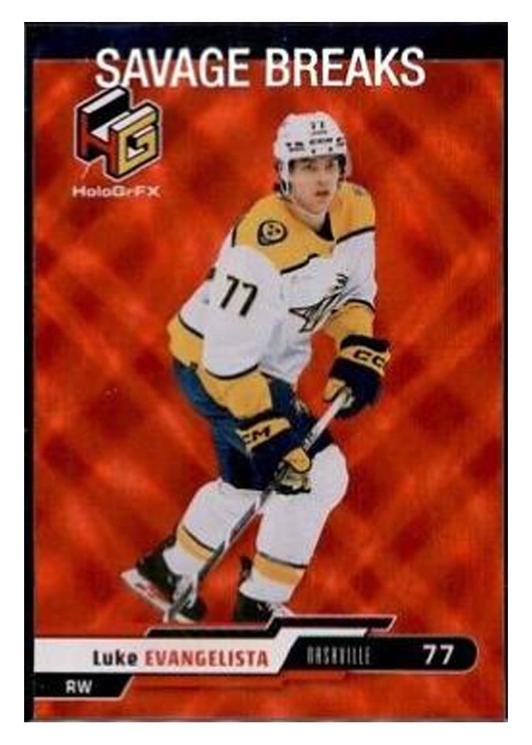 2023-24 Upper Deck HoloGrFx Rookies Luke Evangelista #HG-7 card