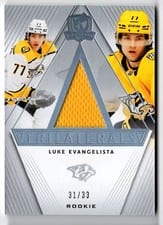 2023-24 Upper Deck The Cup Trilaterals Jersey Luke Evangelista #TL-LE card