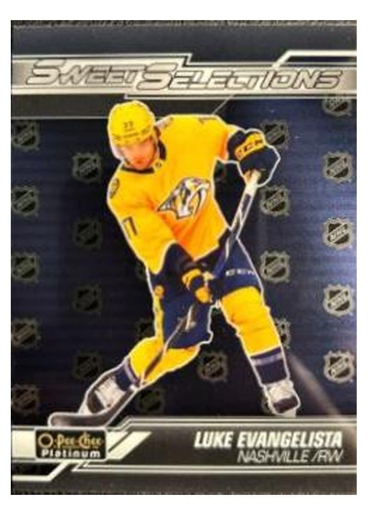 2024-25 O-Pee-Chee Platinum 2023-24 O-Pee-Chee Platinum Update I: Sweet Selections Rainbow Autos Luke Evangelista #SS-7 card