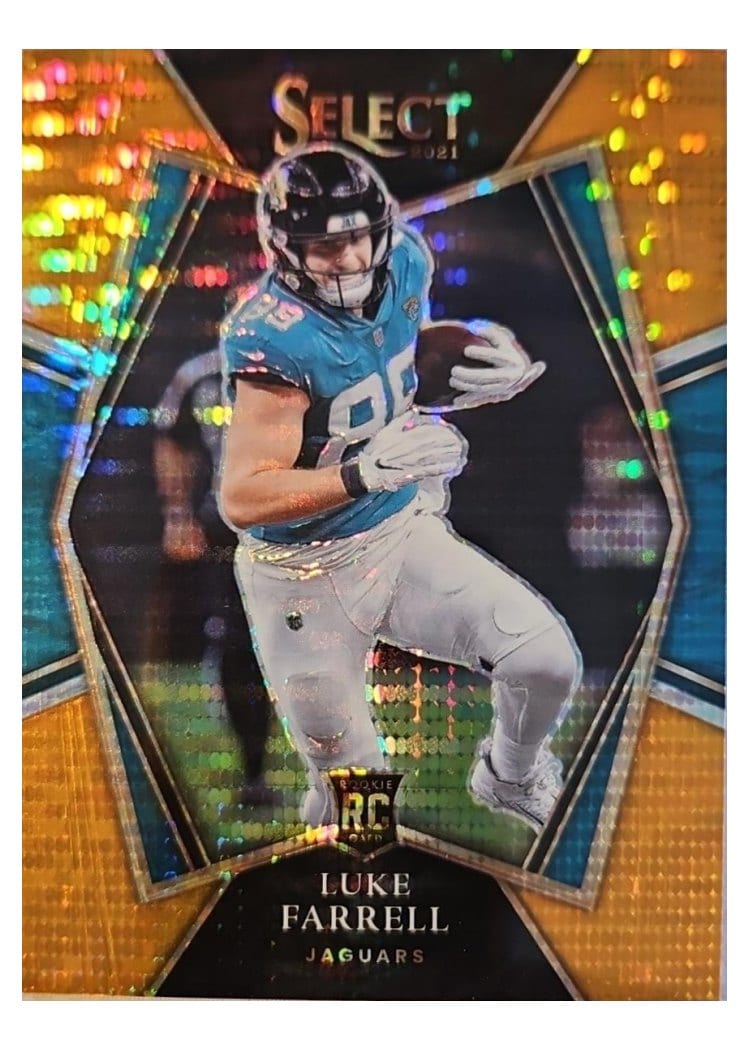 2021 Panini Select Base Set Luke Farrell Neon Orange Pulsar #194 card