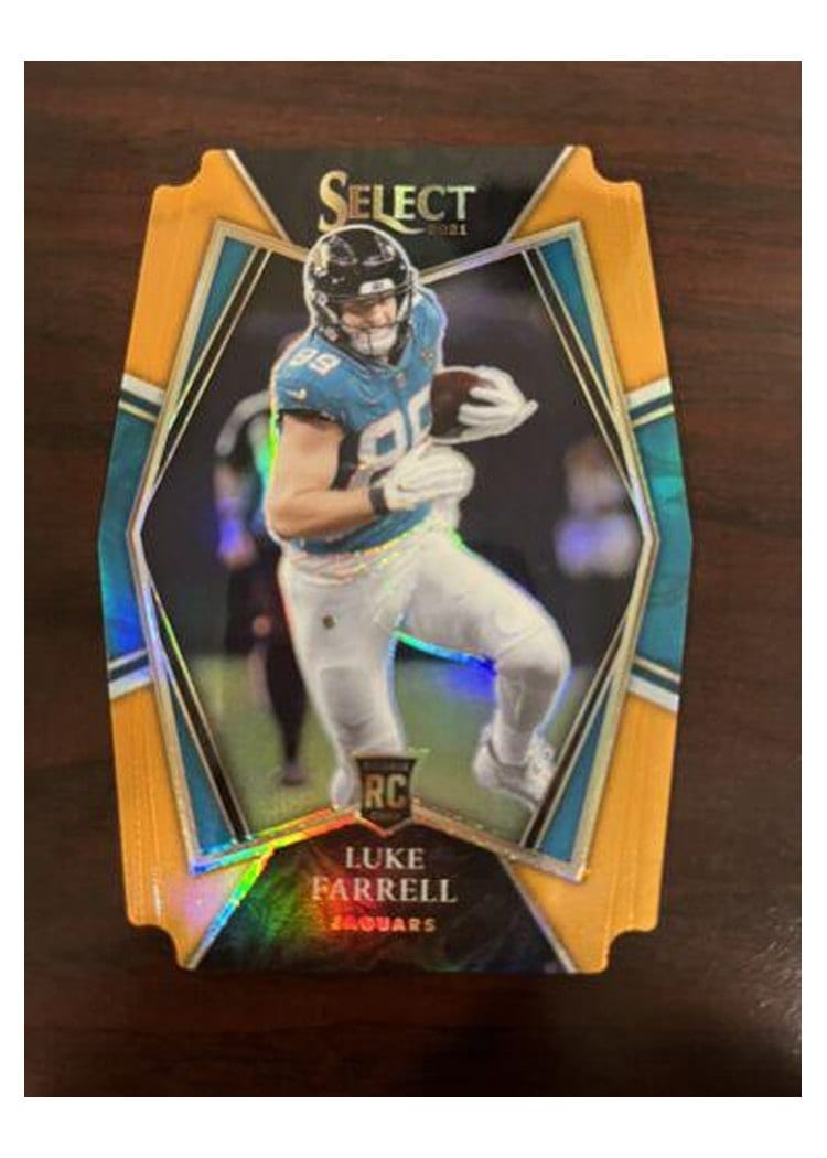 2021 Panini Select Base Set Luke Farrell Orange Die Cut #194 card