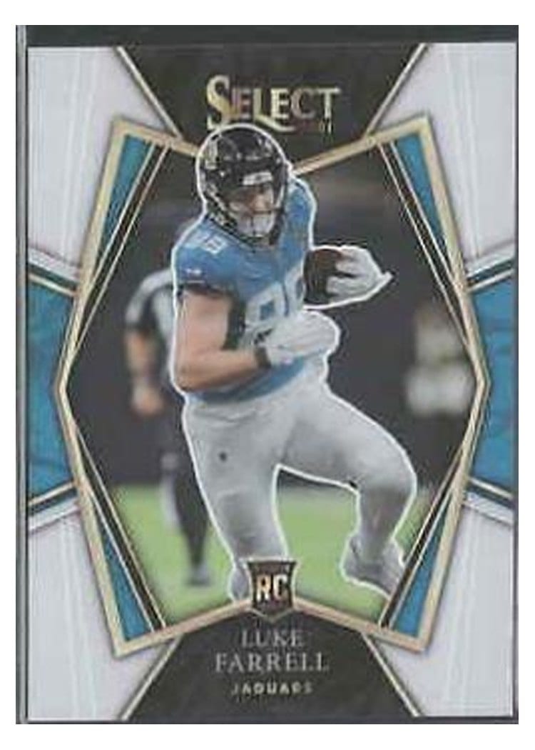 2021 Panini Select Base Set Luke Farrell White #194 card