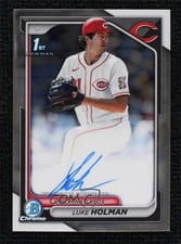 2024 Bowman Draft Chrome Prospect Autographs Luke Holman #CPA-LH card