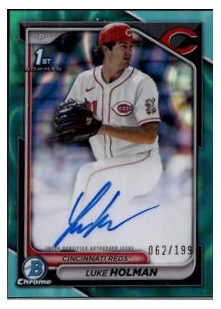 2024 Bowman Draft Chrome Prospect Autographs Luke Holman #CPA-LH card