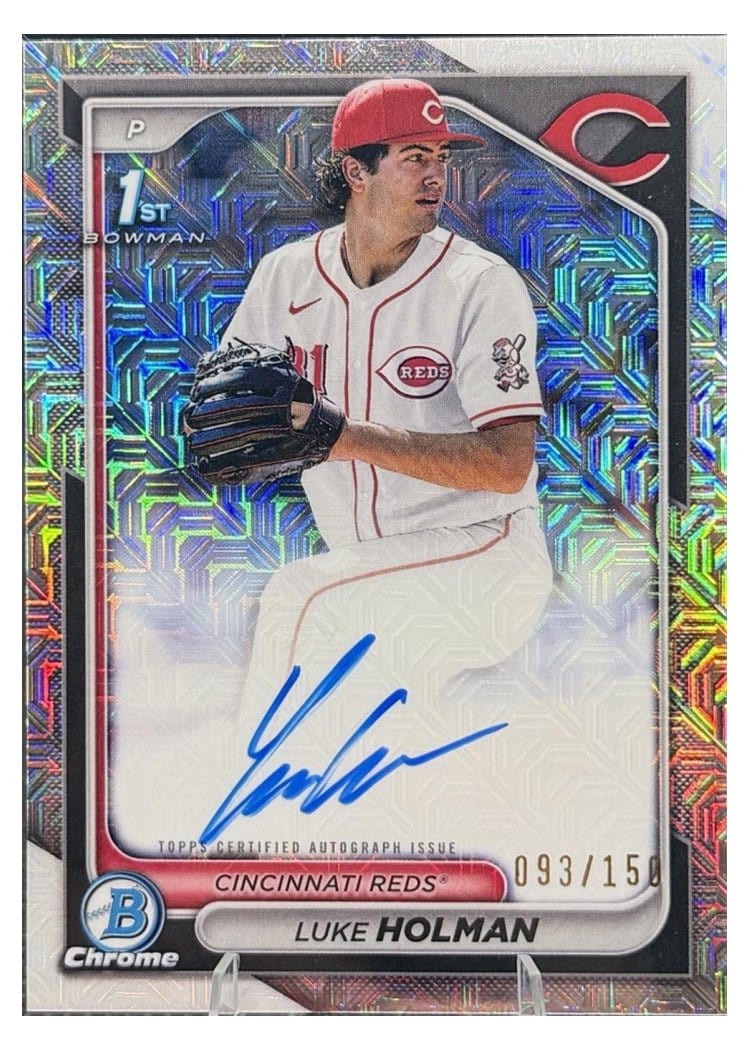 2024 Bowman Draft Chrome Prospect Autographs Luke Holman #CPA-LH card