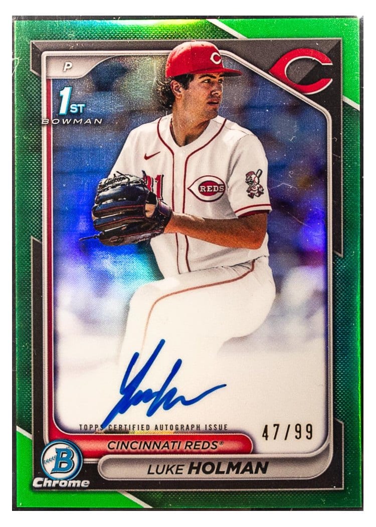 2024 Bowman Draft Chrome Prospect Autographs Luke Holman #CPA-LH card