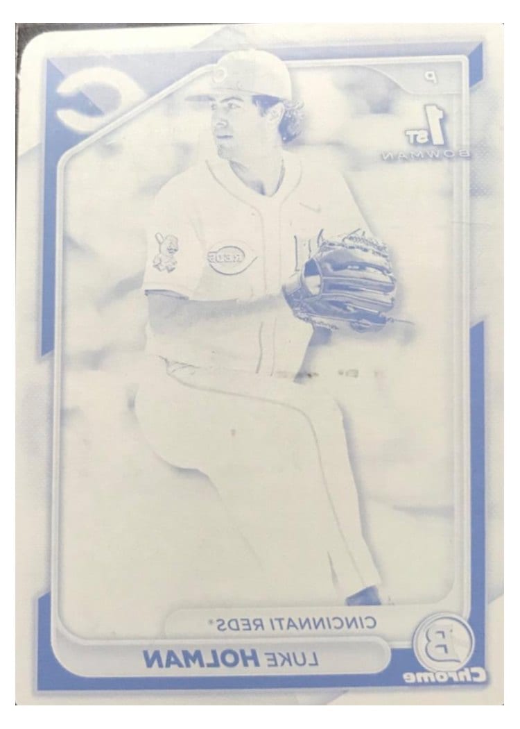 2024 Bowman Draft Chrome Prospect Autographs Luke Holman #CPA-LH card