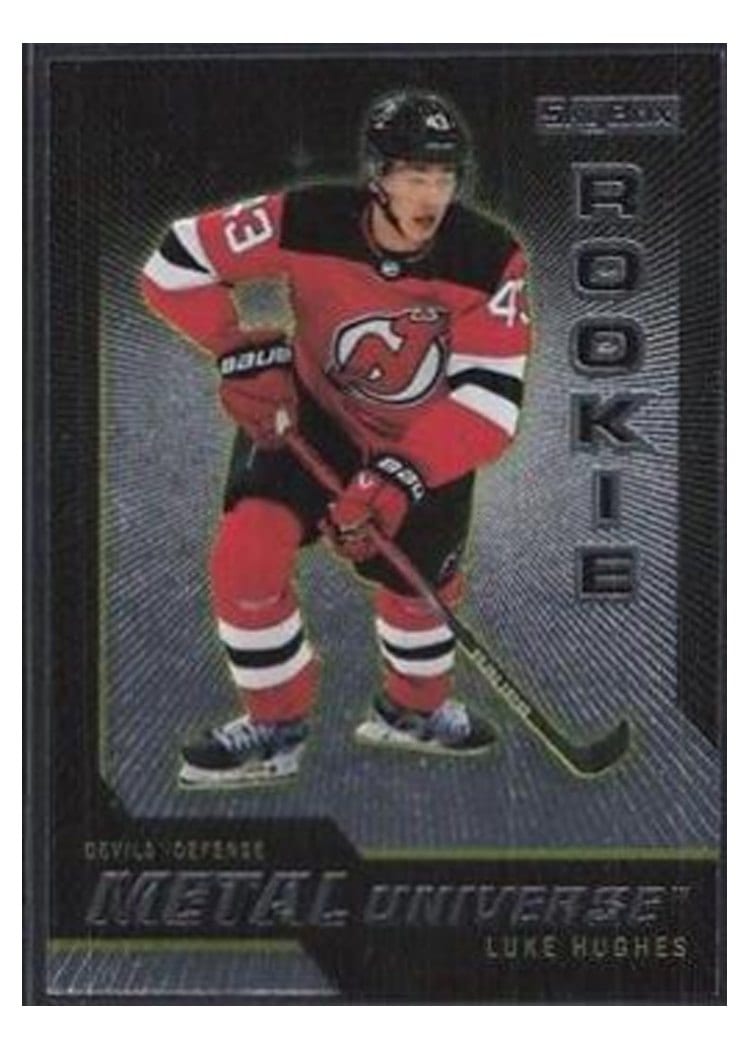 2023-24 SkyBox Metal Universe 2008-09 Rookie Retros Luke Hughes #R-28 card