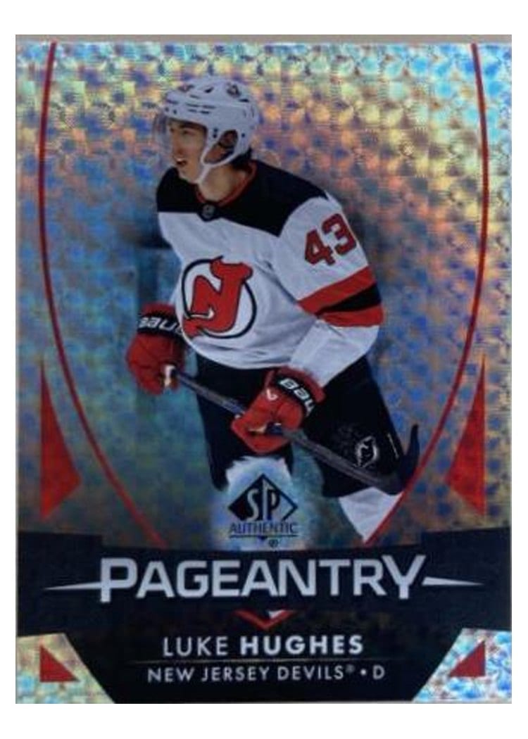 2023-24 SP Authentic Pageantry Auto Luke Hughes #P-68 card