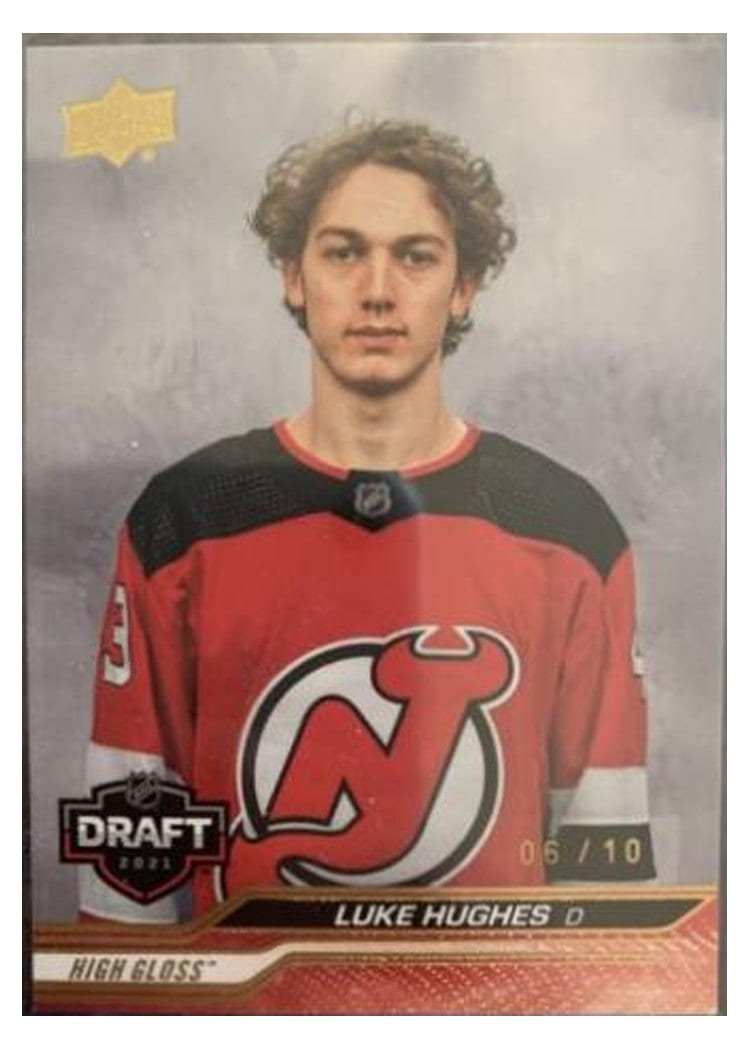 2023-24 Upper Deck Base Set Luke Hughes #750 card