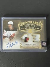 2023-24 Upper Deck The Cup Honorable Numbers Luke Hughes #HR-LH card
