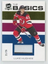 2023-24 Upper Deck The Cup The Basics Patch Luke Hughes #B-LH card