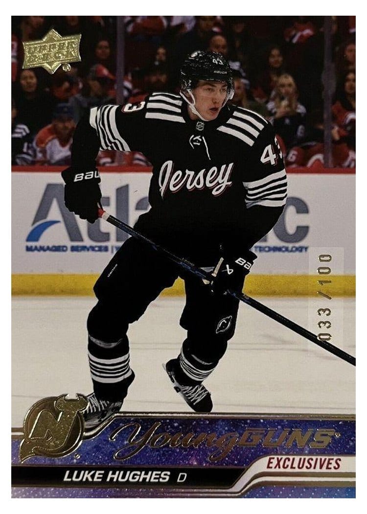 2023 Upper Deck Luke Hughes #248 card