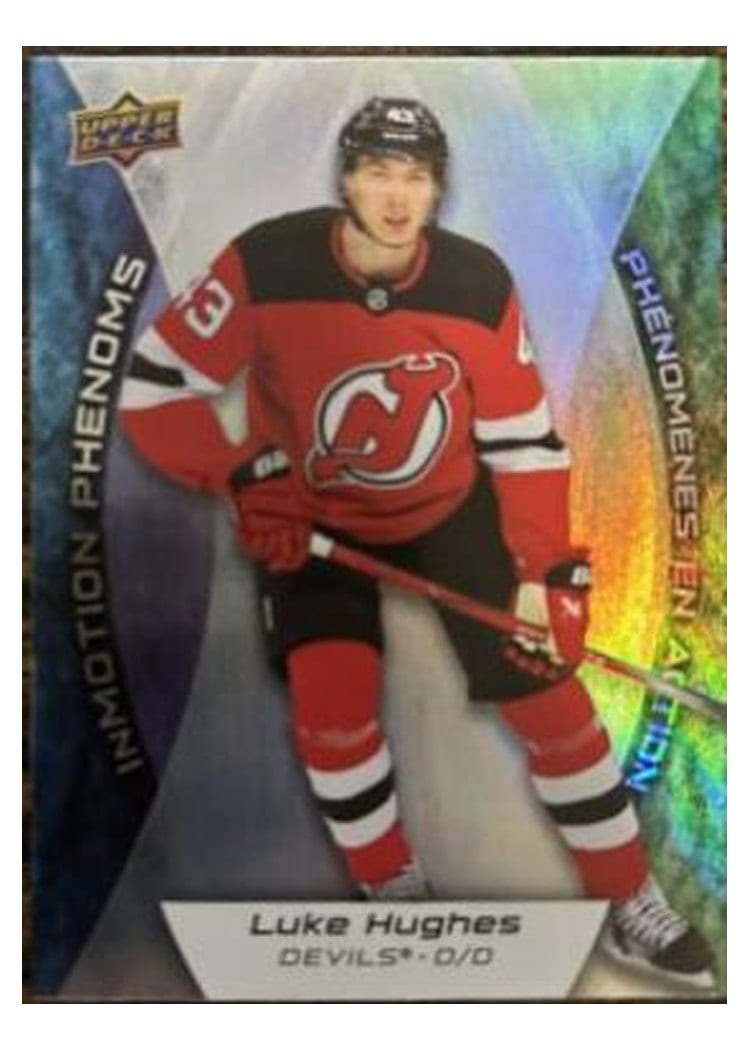2024-25 Tim Hortons Collectors Series InMotion Phenoms Luke Hughes #MP-2 card