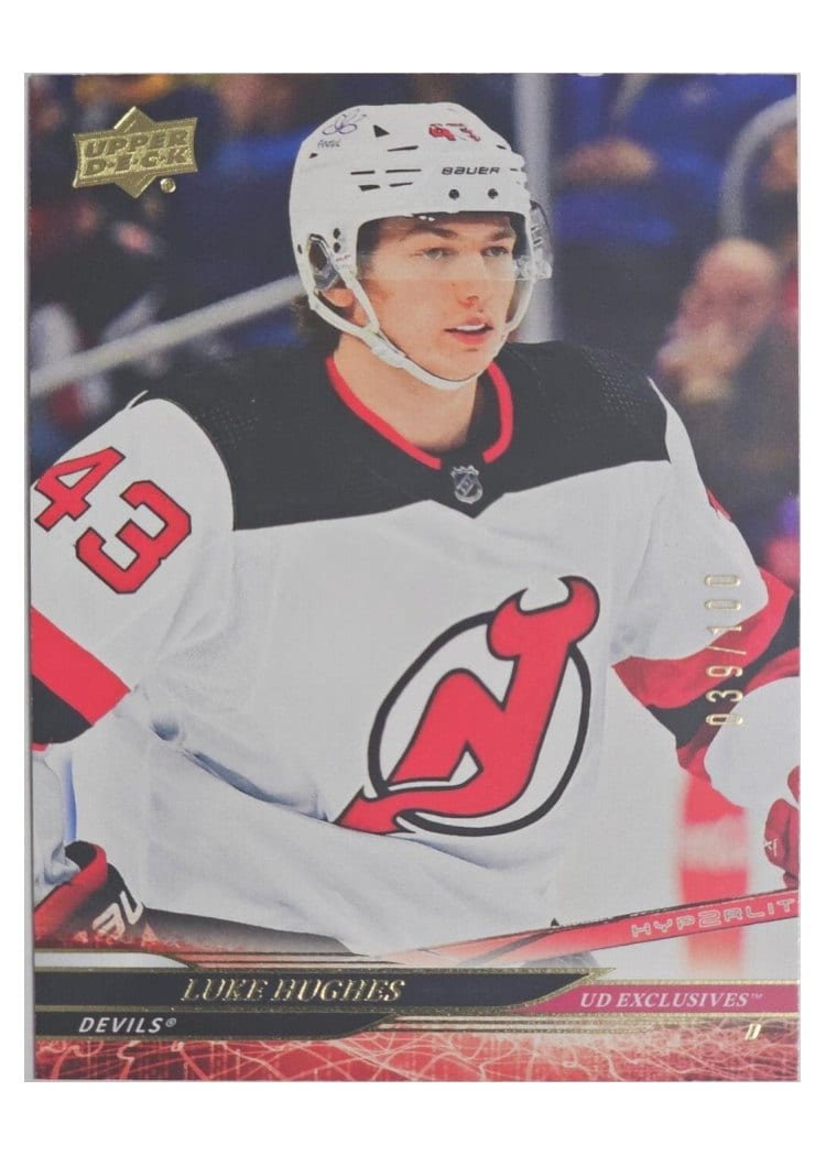 2024-25 Upper Deck Base Set Luke Hughes #112 card