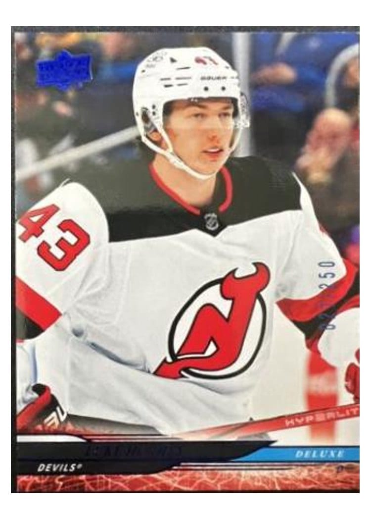 2024-25 Upper Deck Base Set Luke Hughes #112 card