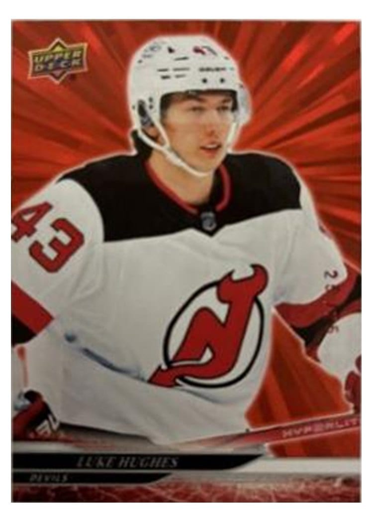 2024-25 Upper Deck Base Set Luke Hughes #112 card