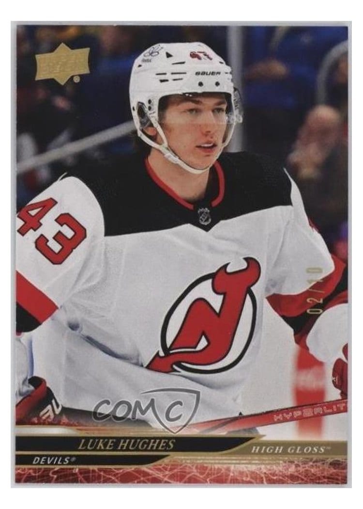 2024-25 Upper Deck Base Set Luke Hughes #112 card