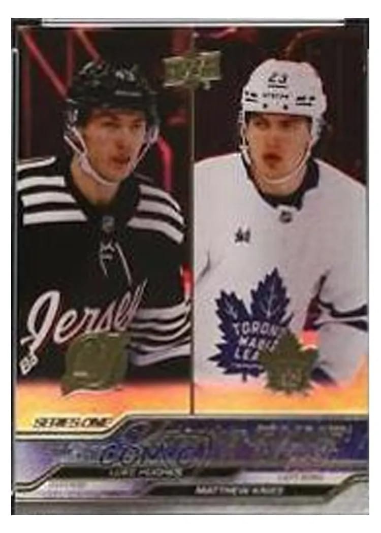 2023 Upper Deck Luke Hughes / Matthew Knies #250 card