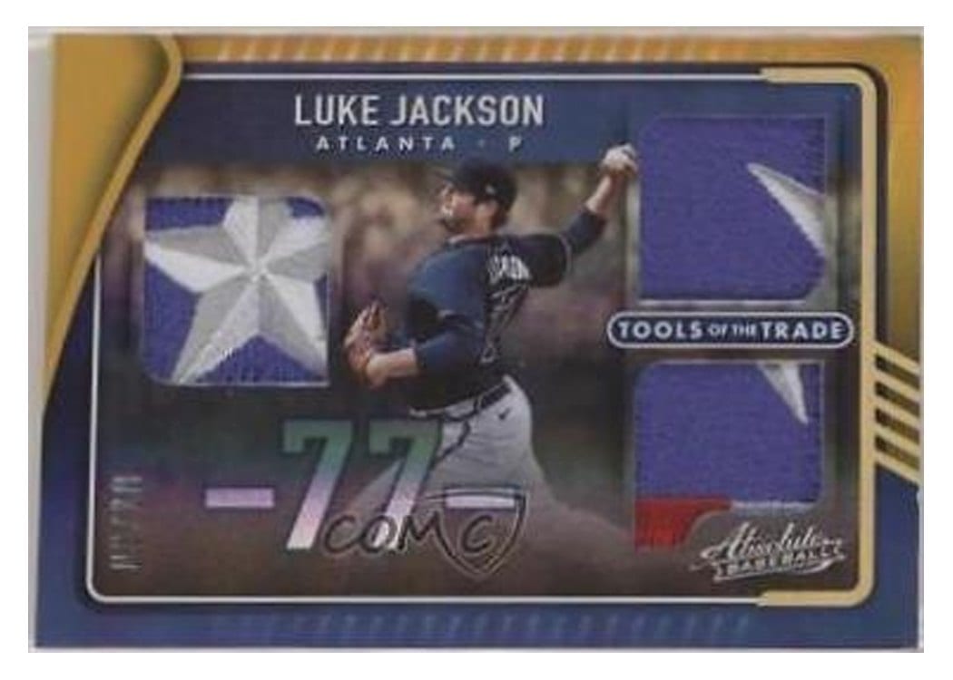 2022 Panini Absolute Tools of the Trade 3 Swatch Luke Jackson #TTT3-LJ card