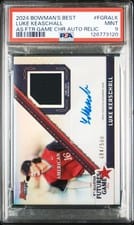 2024 Bowman's Best 2024 MLB All-Star Futures Game Autograph Relics Luke Keaschall #FGRA-LK card