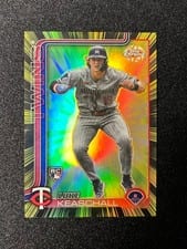 2025 Topps Chrome Update Radiating Rookies Luke Keaschall #RR-36 card