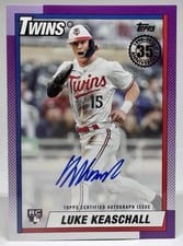 2025 Topps Update 1990 Topps Baseball Autographs Luke Keaschall #90AU-KEA