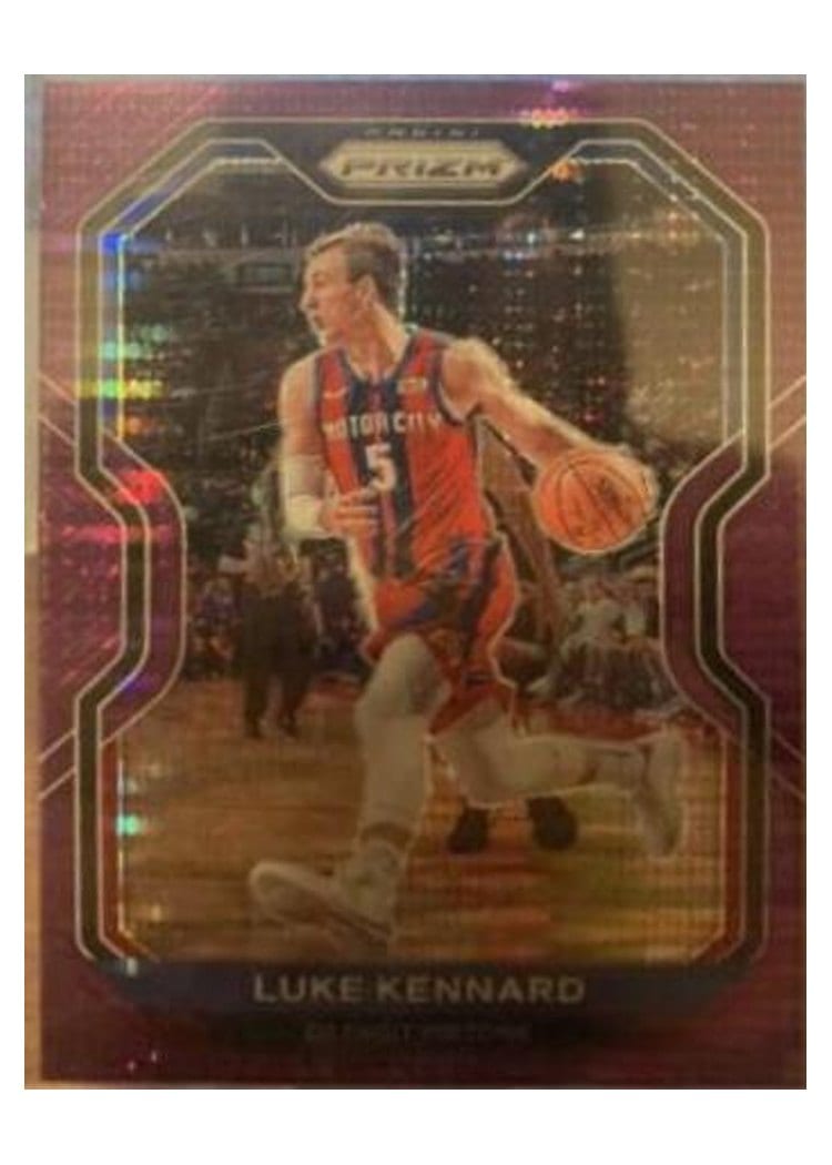 2020-21 Panini Prizm Base Set Luke Kennard Pink Pulsar Prizm #201 card