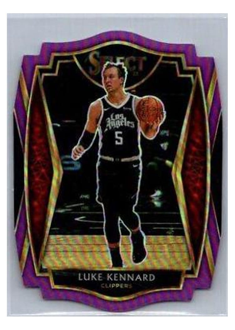 2020-21 Panini Select Base Set Luke Kennard Purple Prizm Die Cut #159 card
