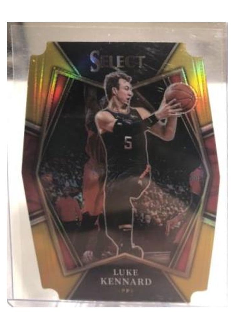 2021-22 Panini Select Base Set Luke Kennard Gold Flash Prizm #127 card