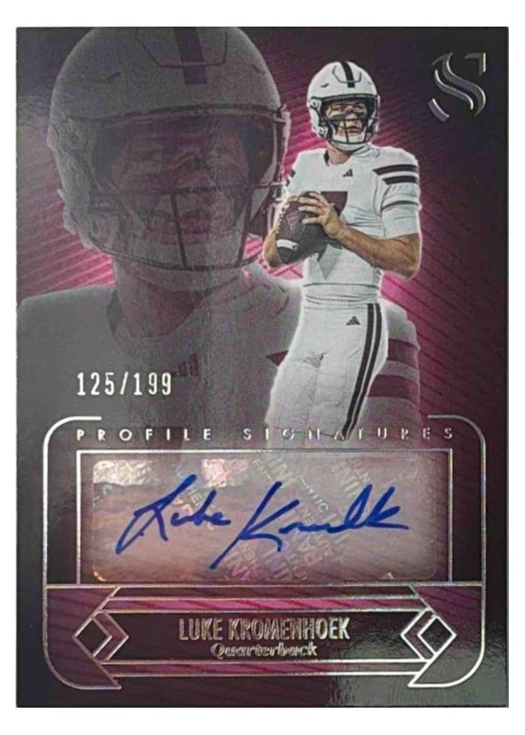 2025 Panini Silhouette Profile Signatures Luke Kromenhoek #19 card