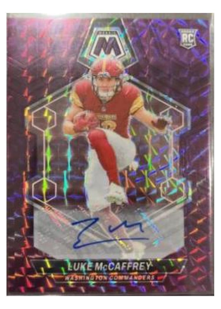 2024 Panini Mosaic Base Set Luke McCaffrey #376 card