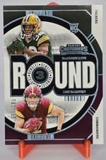 2024 Panini Contenders Round Numbers Luke McCaffrey / MarShawn Lloyd #14 card