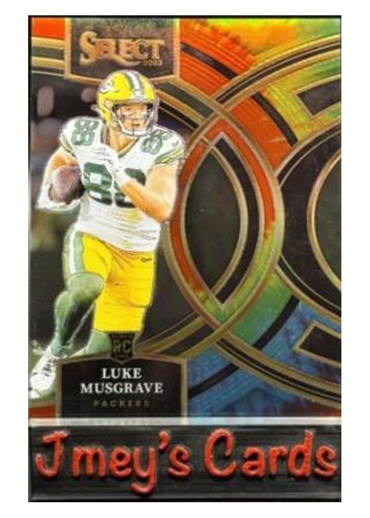 2023 Panini Select Base Set Luke Musgrave Tie-Dye Prizm #166 card
