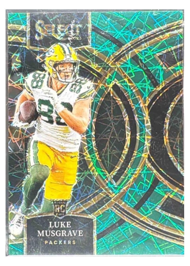 2023 Panini Select Base Set Luke Musgrave Green Prizm #166 card